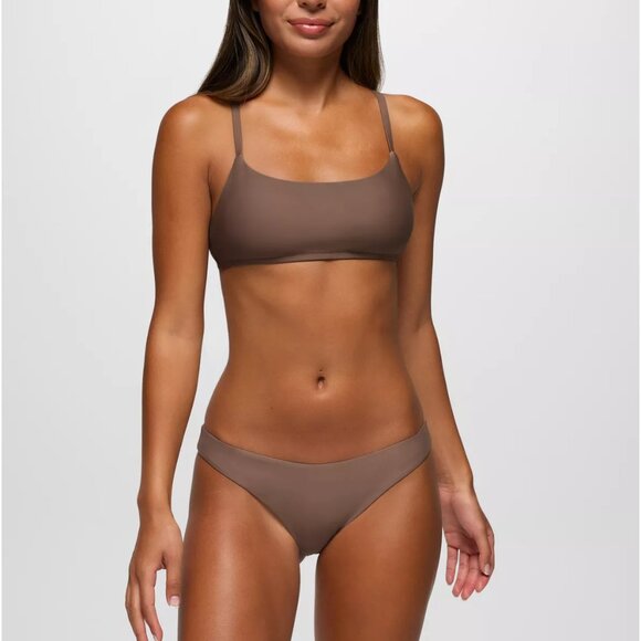prAna Lahari Classic Swim Bottom Size S | NWT | Carob Brown | Eco Swim - Picture 1 of 2